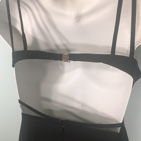 Sexy Fishnet Little Black Dress Charlotte Russe - Picture 5 of 8